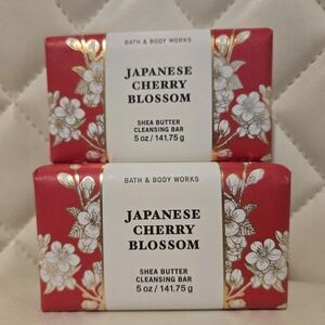 Japanese Cherry Blossom Shea Butter Cleansing Bar ~ Bath & Body Works 2 Pack